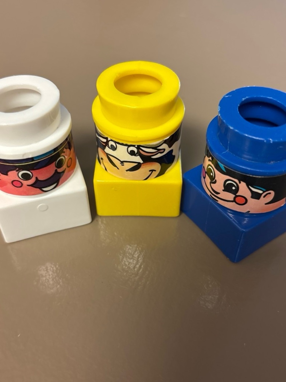 Lego Kids Stamp Blocks in White, Yellow, Blue